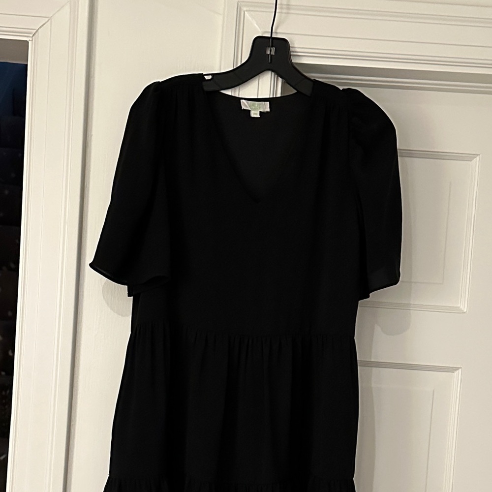 Black Loose  Flowy Dress